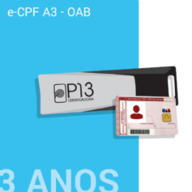 E-CPF A3 - OAB 3 ANOS NO TOKEN