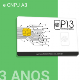 E-CNPJ A3 1 ANO + CARTÃO