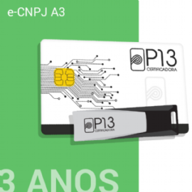 E-CNPJ A3 3 ANOS (SEM DISPOSITIVO)