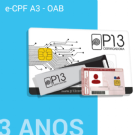 E-CPF A3 - OAB 3 ANOS (SEM DISPOSITIVO)
