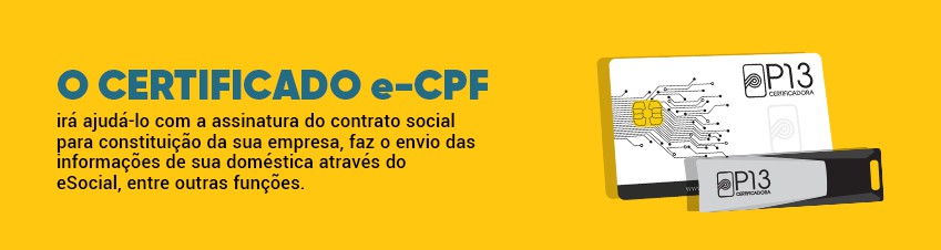Certificado e-CPF