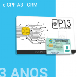 E-CPF A3 - CRM 3 ANOS NO CARTÃO