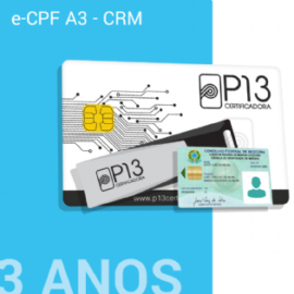 Certificado CRM / e-cPF A3 (SEM DISPOSITIVO)