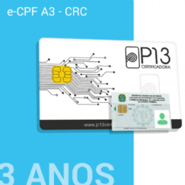 E-CPF A3 - CRC 3 ANOS NO CARTÃO