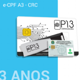 E-CPF A3 - CRC 3 ANOS (SEM DISPOSITIVO)