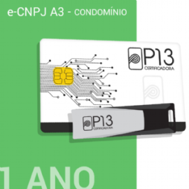 E-CNPJ A3 1 ANO (SEM DISPOSITIVO) - CONDOMÍNIO