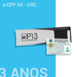 E-CPF A3 - CRC 3 ANOS NO TOKEN